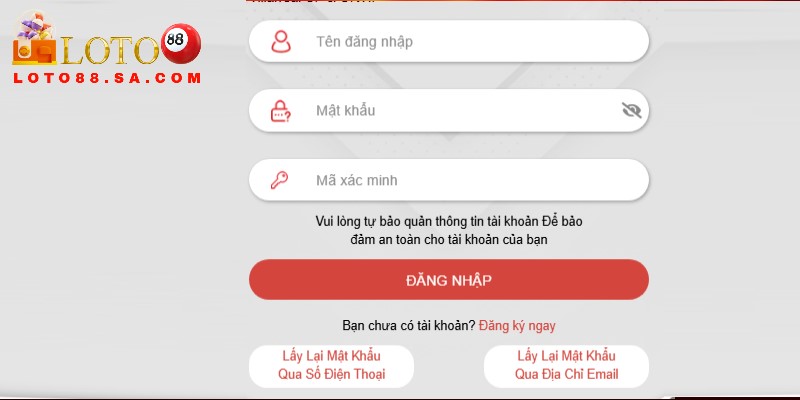 Đăng nhập Loto188 5 Lựa chọn đăng nhập tài khoản giúp bạn có được trải nghiệm game tối ưu